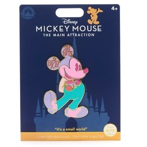 Disney World Mickey Small World 4/12 Main Attraction Pin Limited Release New